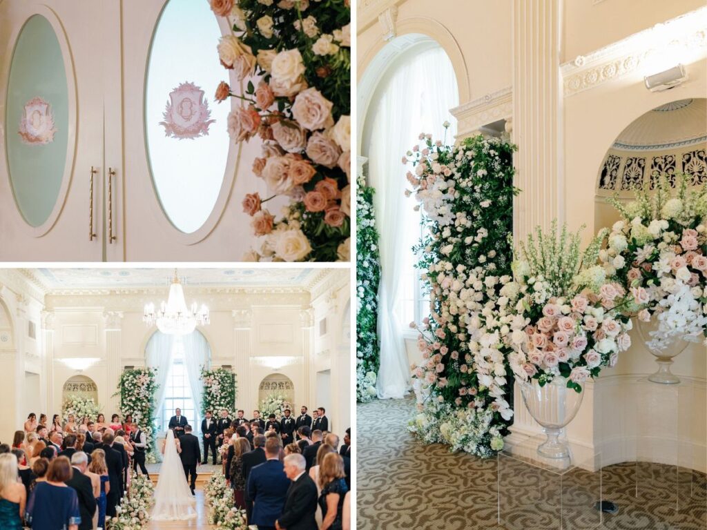 Bespoke design brings French elegance to life in Caitlyn and Quinn's wedding ceremony