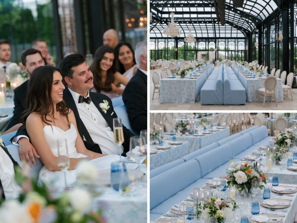 McCall and Walker's custom fabricated wedding benches