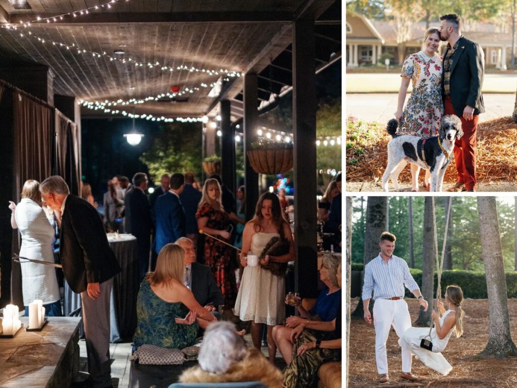 Couples enjoying a wedding weekend at Ritz Lake Oconee